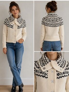 MODA INTERNATIONAL FUNNEL COLLAR SWEATER